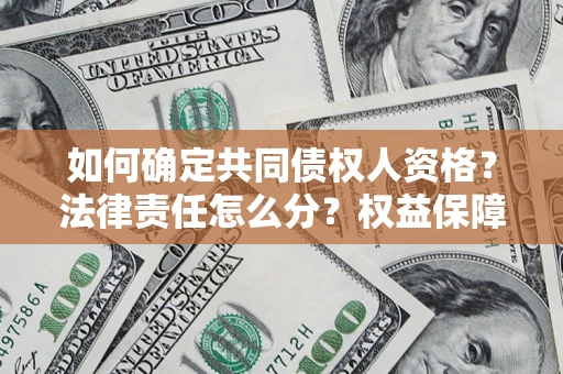 武汉如何确定共同债权人资格？法律责任怎么分？权益保障技巧揭秘！