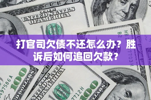 武汉打官司欠债不还怎么办？胜诉后如何追回欠款？