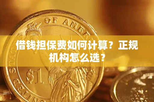 武汉借钱担保费如何计算？正规机构怎么选？