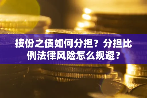 武汉按份之债如何分担？分担比例法律风险怎么规避？