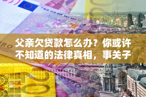 武汉父亲欠贷款怎么办？你或许不知道的法律真相，事关子女未来