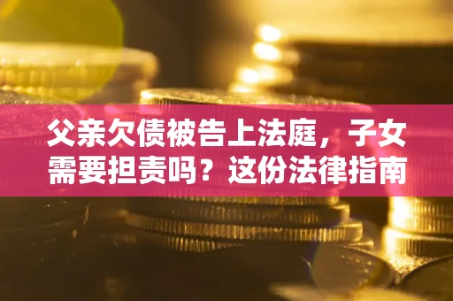 武汉父亲欠债被告上法庭，子女需要担责吗？这份法律指南必须看完
