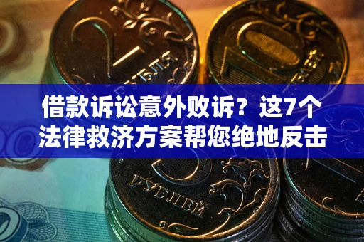 武汉借款诉讼意外败诉？这7个法律救济方案帮您绝地反击！