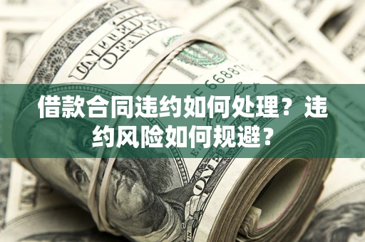 武汉借款合同违约如何处理？违约风险如何规避？