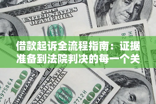 武汉借款起诉全流程指南：证据准备到法院判决的每一个关键步骤