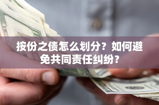 武汉按份之债怎么划分？如何避免共同责任纠纷？