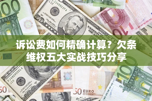 武汉诉讼费如何精确计算？欠条维权五大实战技巧分享