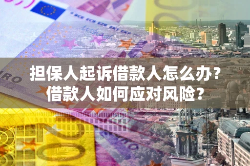 武汉担保人起诉借款人怎么办？借款人如何应对风险？