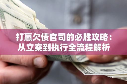 武汉打赢欠债官司的必胜攻略：从立案到执行全流程解析
