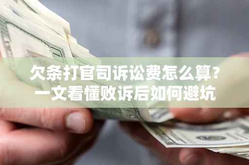 武汉欠条打官司诉讼费怎么算？一文看懂败诉后如何避坑