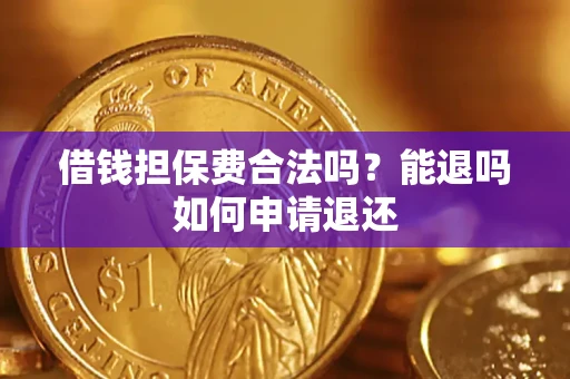 武汉借钱担保费合法吗？能退吗如何申请退还
