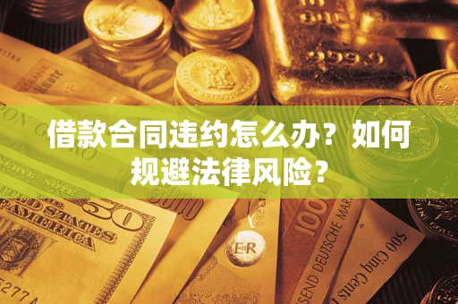 武汉借款合同违约怎么办？如何规避法律风险？